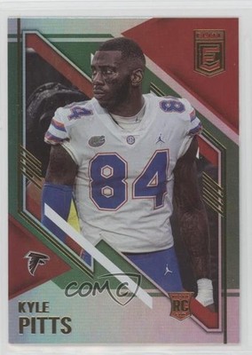 2021 Panini Donruss Elite Rookies Variations Green Kyle Pitts #184 e9p