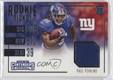 2016 Panini Contenders Rookie Ticket Swatches Variations Paul Perkins #17 oy2
