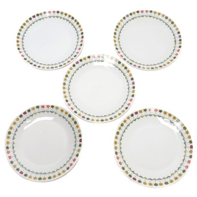 Rosenthal Studio Line Piemonte by Emilio Pucci Set of 5 Floral 7.5'' Salad Plates
