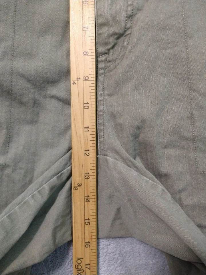 Volcom Shorts Mens 38 x 8 Green Cargo Chino Mid Rise Flat Front Skater - Image 4 of 4