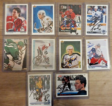 90's Upper Deck HOF Cam Neely Trevor Linden Doug Wilson ++ IP Auto Lot 14 NHL
