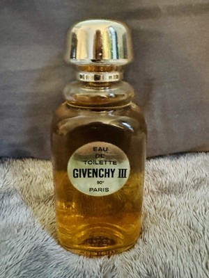 Vintage Givenchy III Eau de Toilette 8oz Splash Bottle 90° Paris Full Bottle