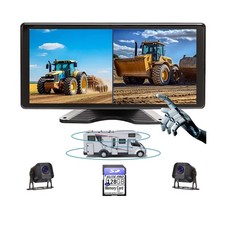 10.1" 1080P AHD Wired Reverse Rear View Backup Camera System,IP69K Waterproof...