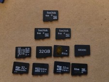 Assorted 32GB MicroSD card Lot Plus 4Gb 8Gb