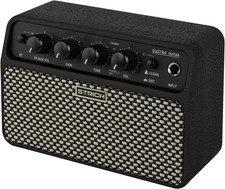 DSP Mini Electric Guitar Practice Amplifier, 2 X 5W Dual-Speaker Desktop Amp wit