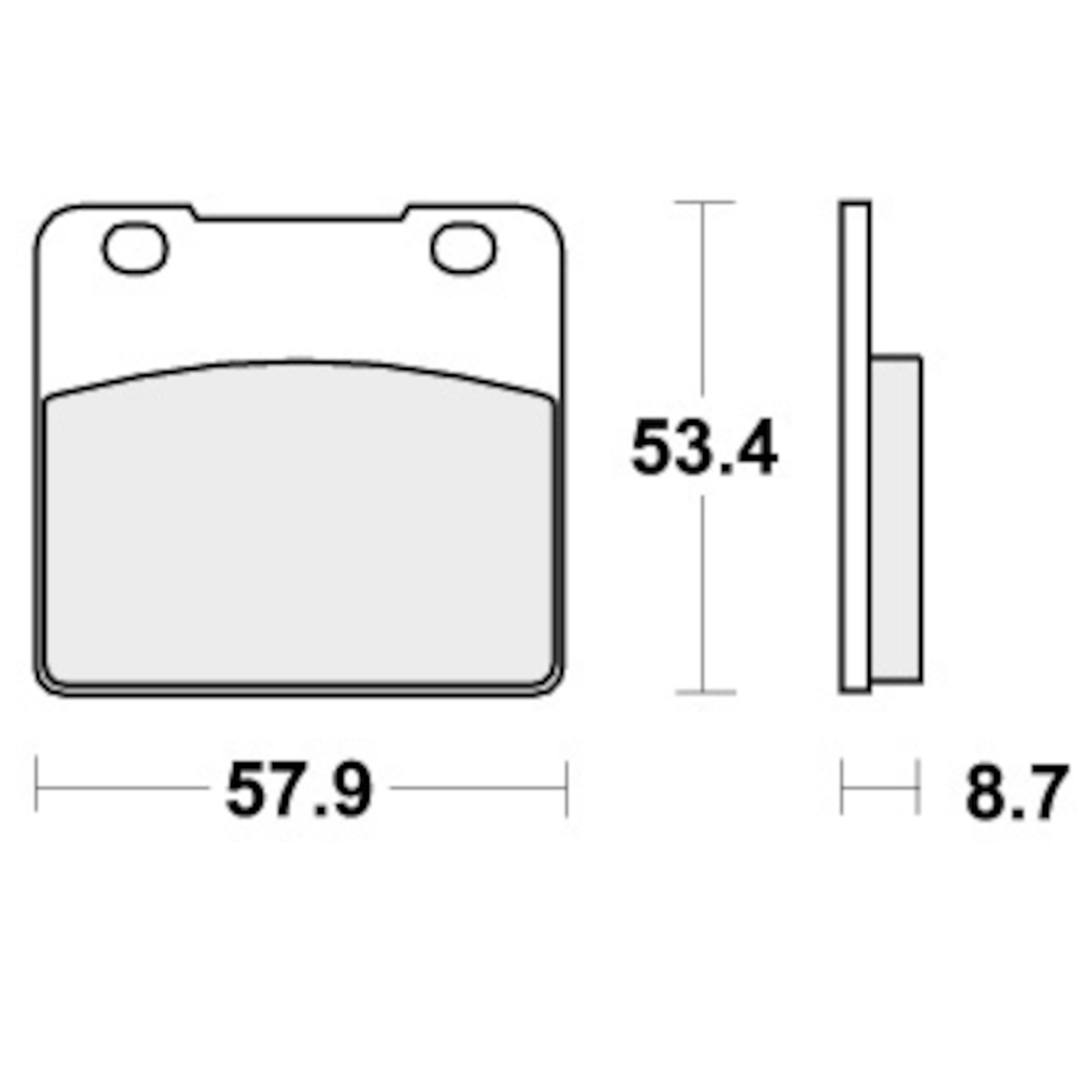 Brake Pads for SUZUKI VS 1400 GL INTRUDER 1988-2000 Front Classic RR SBS