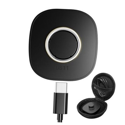 Compatible with Oura Ring 4 Charger with Storage Case, Size 11 Black Charger