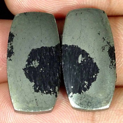31.60Cts Natural Apache Gold Cushion Pair Cabochon Loose Gemstone 12x24x3mm