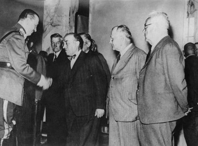 Finnish President Baron Carl Gustaf Emil Mannerheim greeting Finni- Old Photo