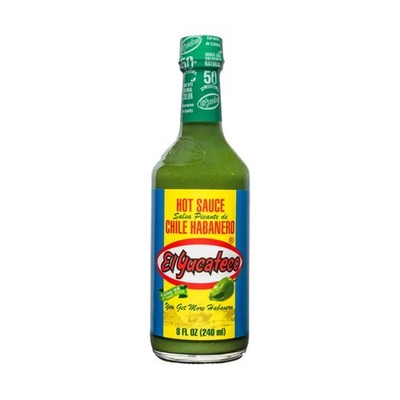 6x El Yucateco Hot Sauce Chile Extra Green Habanero Salsa Picante 8oz