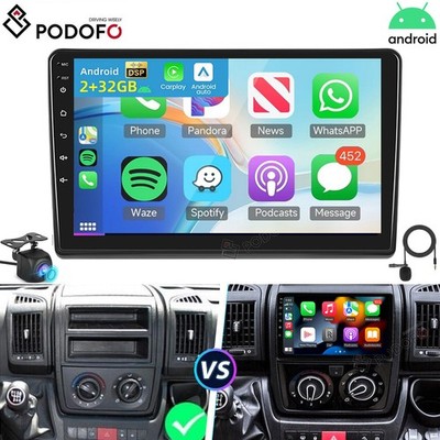 Android 15 Autoradio For Fiat Ducato Peugeot Boxer Citroen Jumper GPS Navi +Kam