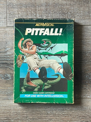 Pitfall (Mattel Intellivision, 1982) CIB Complete w/Manual Tested