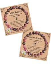 2PCS Teacher Appreciation Gifts for Women, Back to School Teacher Gifts Natur...