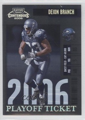 2006 Playoff Contenders Playoff Ticket 90/199 Deion Branch #58 0f8