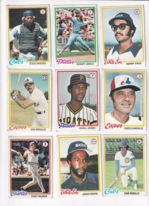 1978 Topps 36 DIFFERENT CARDS Lot #'s 252 - 507 (RE)