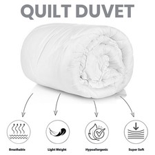 DOUBLE Duvet Quilt 2.5 4.5 7.5 10.5 13.5 15 TOG Summer to Winter Season Duvets