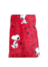 Peanuts Snoopy Extra Long Throw Blanket Pet/Human 60" x 70" by Berkshire Red