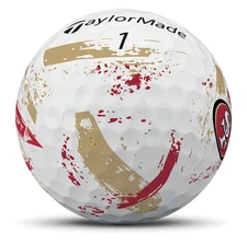TaylorMade SpeedSoft Ink NFL 1 Dozen Golf Balls - San Francisco 49ers