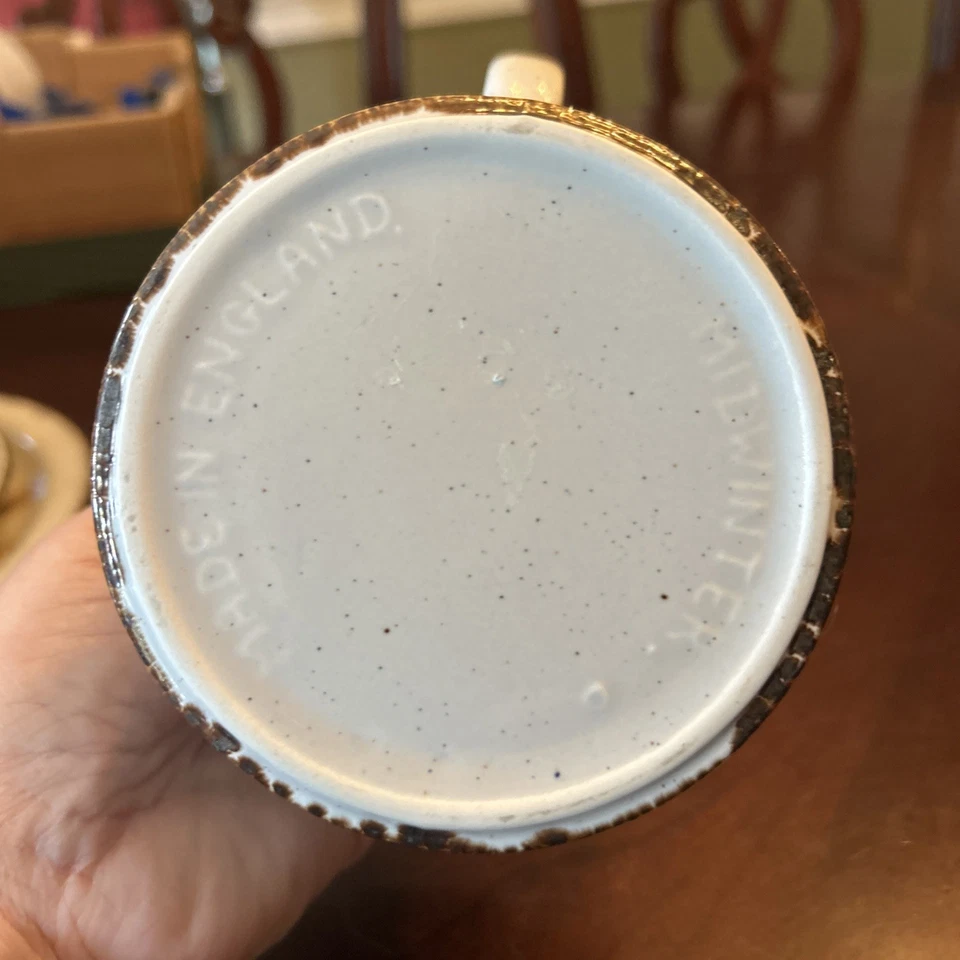 Crema de avena silvestre Stonehenge vintage Wedgwood Midwinter Foto 4 de 4