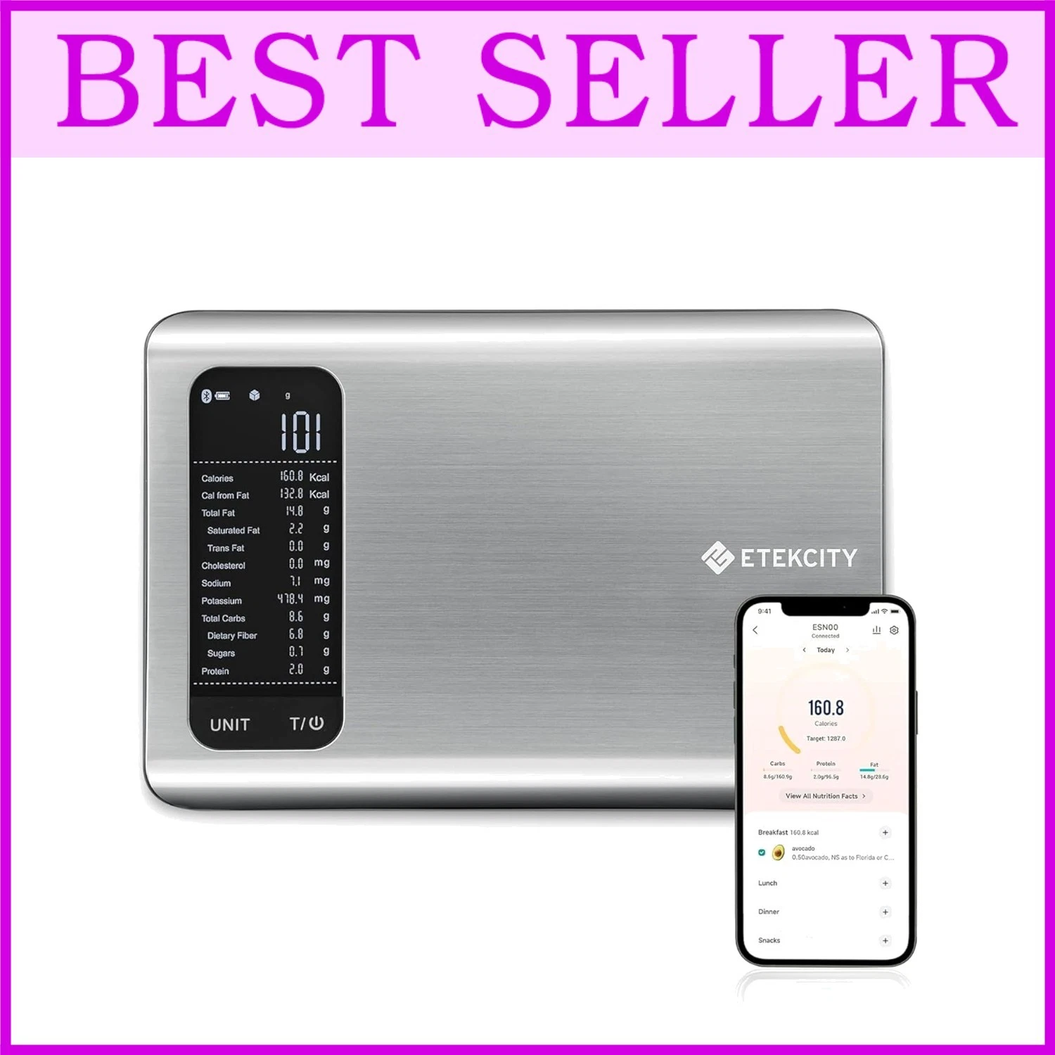 Smart Food Scale with Nutritional Calculator**