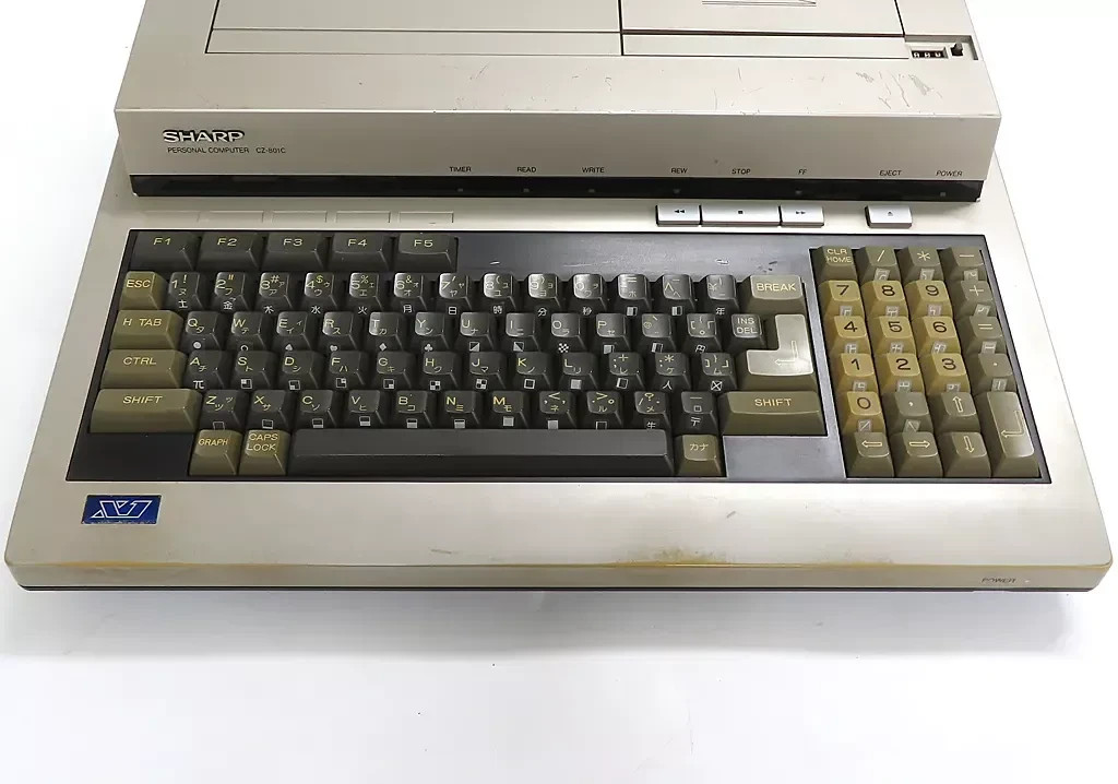 その他 SHARP PERSONAL COMPUTER CZ-801C Junk Sharp X1C CZ-801C Vintage 8-Bit Personal Computer Main Unit