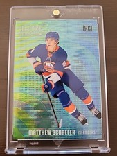 2025-26 Upper Deck Allure Matthew Schaefer RC CF-MS Green-Blue Spectrum /75 NHL 