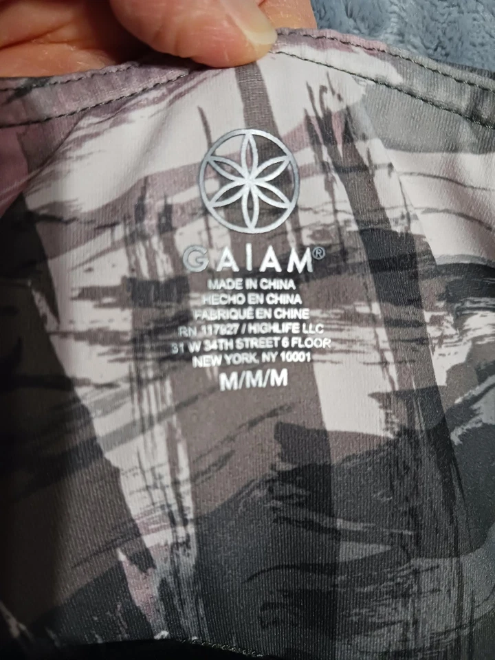 Gaiam йоги мотоциклиста шорты женщин средний серый розовый высоты боковые карманы Athletic - Изображение 3 из 4