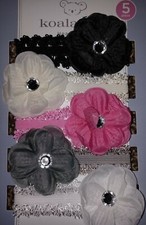 Koala Kids Infant Baby Girl 5 PACK Headbands BABY SHOWER GIFT FREE SHIPPING 