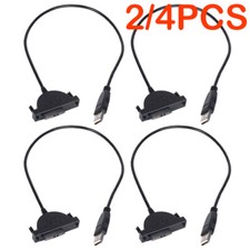 2/4pc USB 2.0 to Mini SATA 7 6 13Pin Adapter Cable for Laptop CD/DVD ROM Drive
