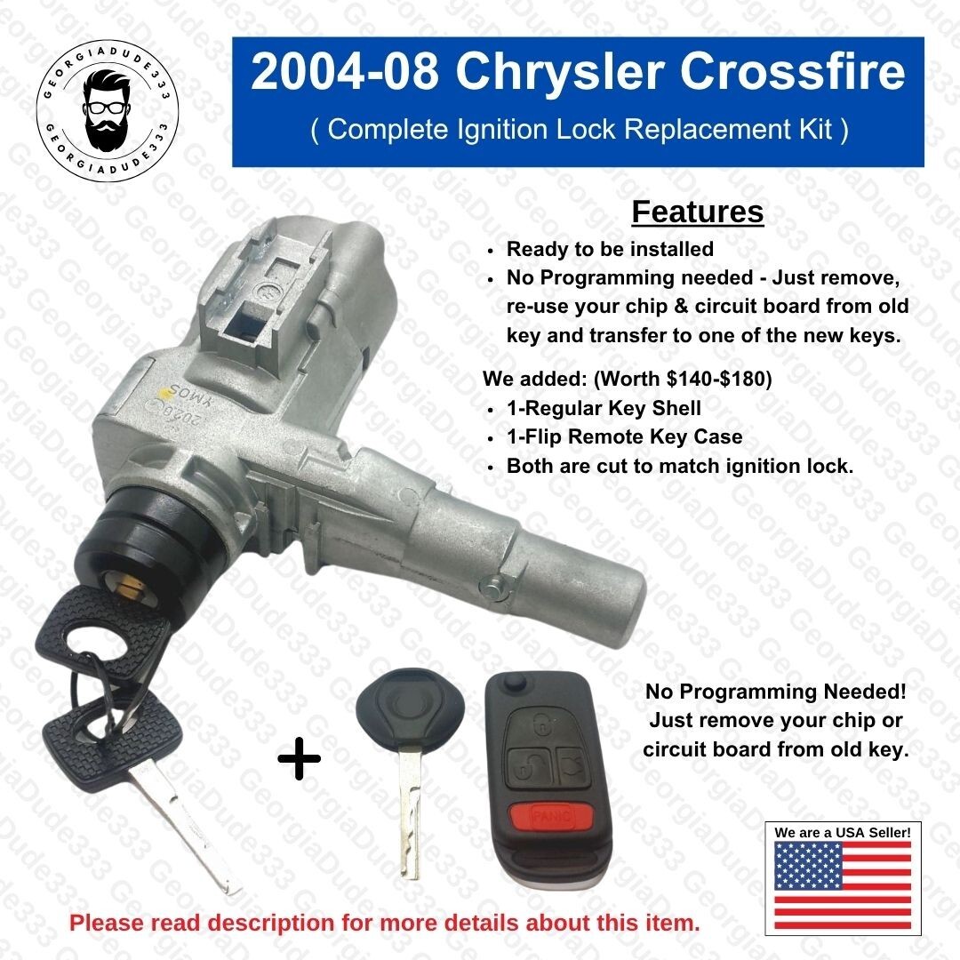 2004-08 Chrysler Crossfire Ignition Lock Cylinder Complete Replacement Kit  | eBay