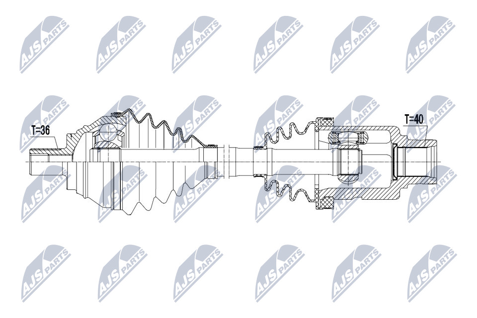 Nty Driveshaft For Vw Tiguan 10-18 Atm Audi Q3 Quattro Dsg 14-18 - Image 8