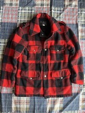 Vintage Wool Towncraft JC Penney Buffalo Plaid Flannel Jacket Coat Men  s Size L