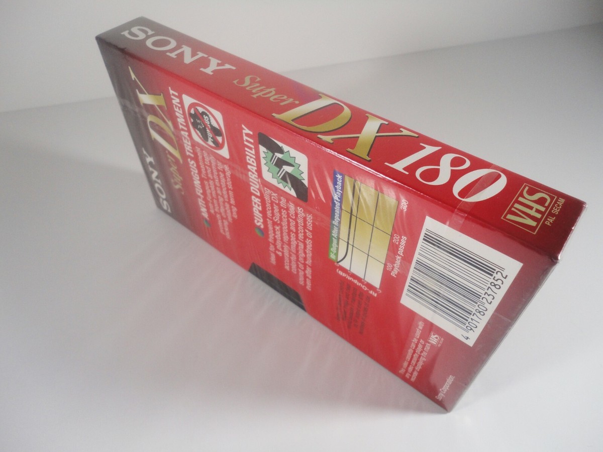 Lot De 4 Cassettes VHS SONY Premium E-180VH - Scellées, Haute Qualité