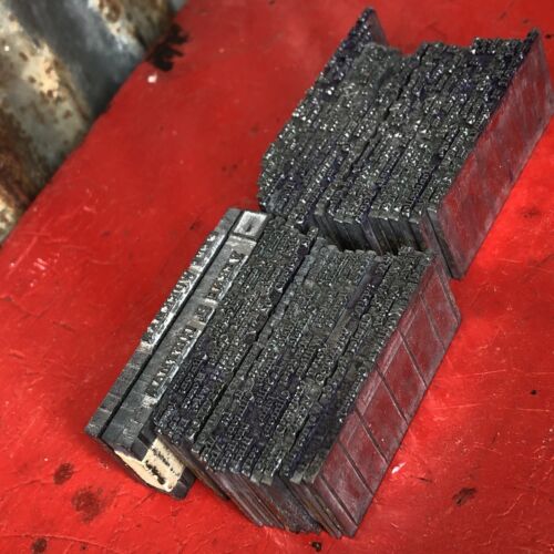 Printing Blocks "36 Words Blocks" "2 Name Blocks" 38 Total Thin Lead Blocks - Picture 4 of 4
