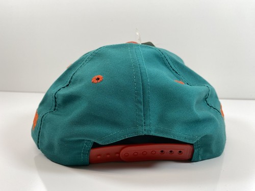 Vintage MIAMI DOLPHINS Hat Logo 7 NFL Game Day SNAPBACK Plain Logo Cap - Picture 4 of 9