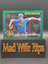 2024 Topps Update Series - Green Foil #US87 Hoby Milner 425/499 Brewers - SP