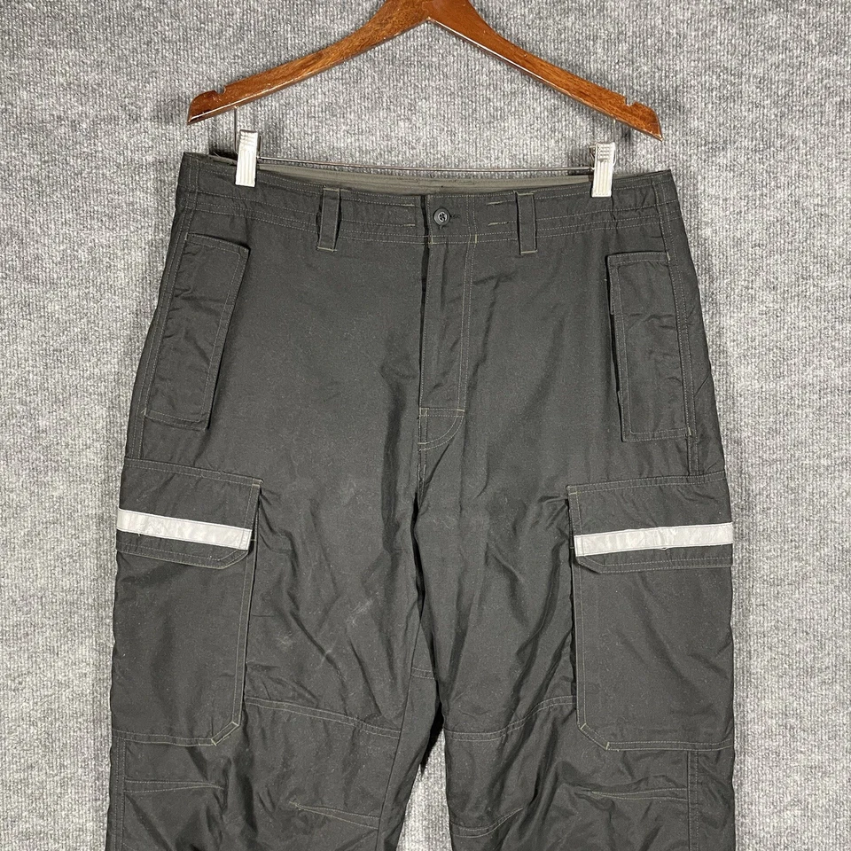 Calça cargo vintage Y2K Gap forrada de lã uniforme de entrega reflexiva M 35x29 - Imagem 2 de 4