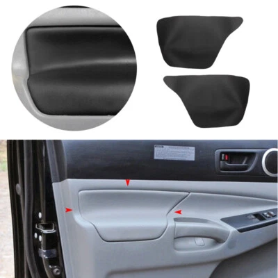 For Toyota Tacoma 2005-2015 2Pcs Door Panels Armrest Repalcement Leather BLACK - Image 1 of 4