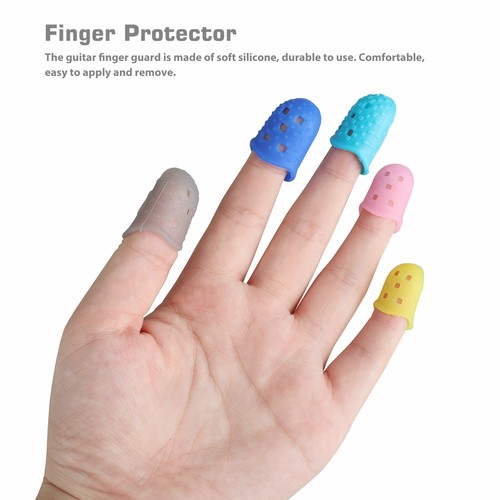 35 pcs Guitar Silicone Finger Protector Fingertip Covers Caps+5 Guitar