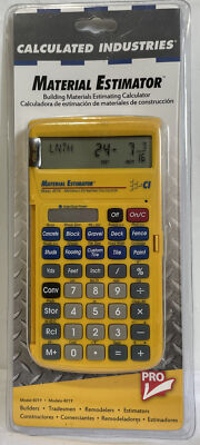 CALCULATED INDUSTRIES 4019 Material Estimator Calculator