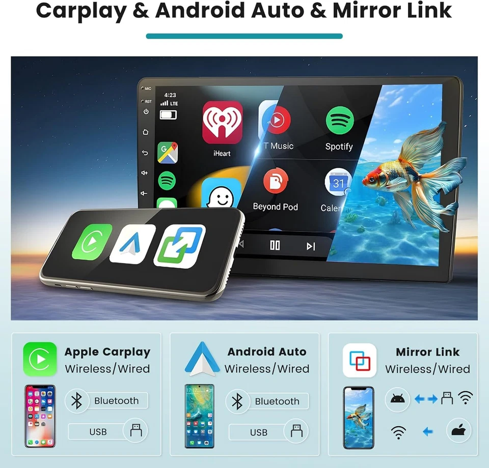 DAB+ CarPlay Android 13 Autoradio für Toyota Proace Citroën Jumpy Peugeot Expert - Bild 4 von 4