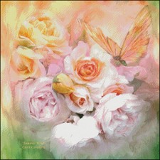 Needlework Crafts Full Embroidery Counted Cross Stitch Kits Butterfly Flowers