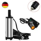 Minipumpe 12-15l/min 38mm Tauchpumpe 12V Wasserpumpe Diesel Drucktauchpumpe DE