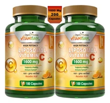 Liposomal Vitamin C 1600mg, 200  Capsules Fat Soluble Vit Supplements OV