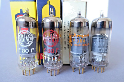 1 x NOS E80F, 6084, VARIOUS BRANDS,  PHILIPS HEERLEN / MULLARD, AMP TEST, BOXED