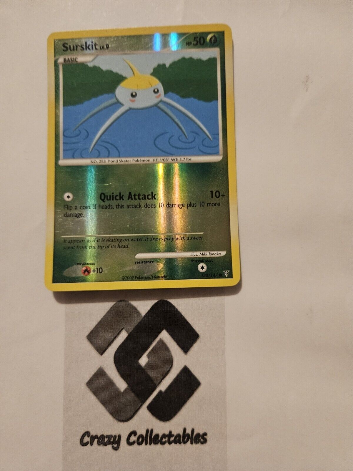 Pokémon Cards Surskit 130/147 Supreme Victors Reverse Holo Good Condition