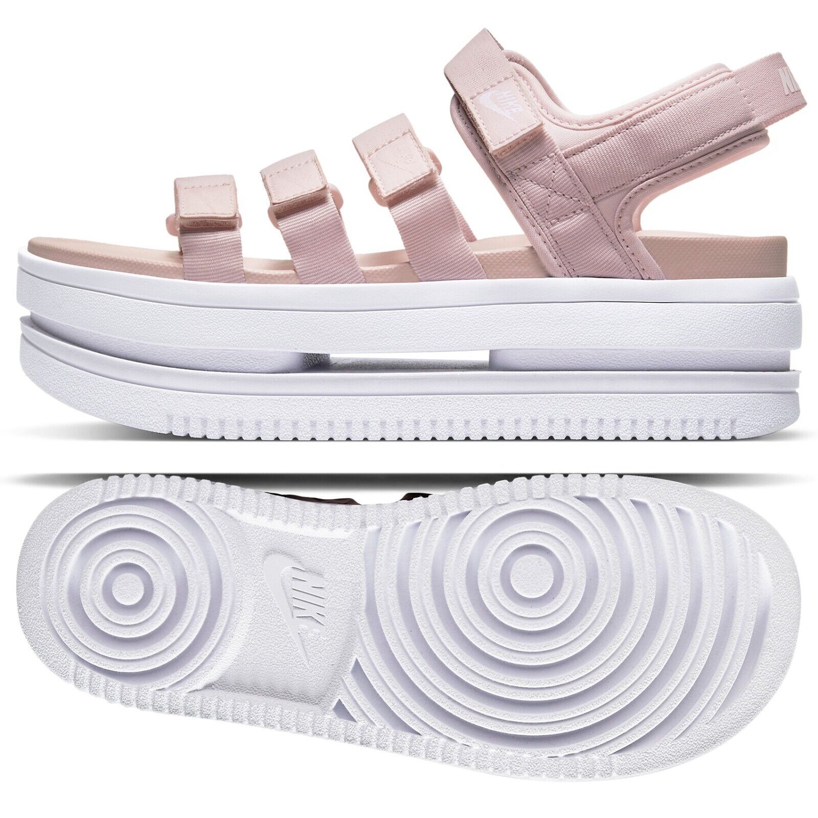 Nike Icon Classic Sandals Slides Shoes DH0224-600 Rose / White 