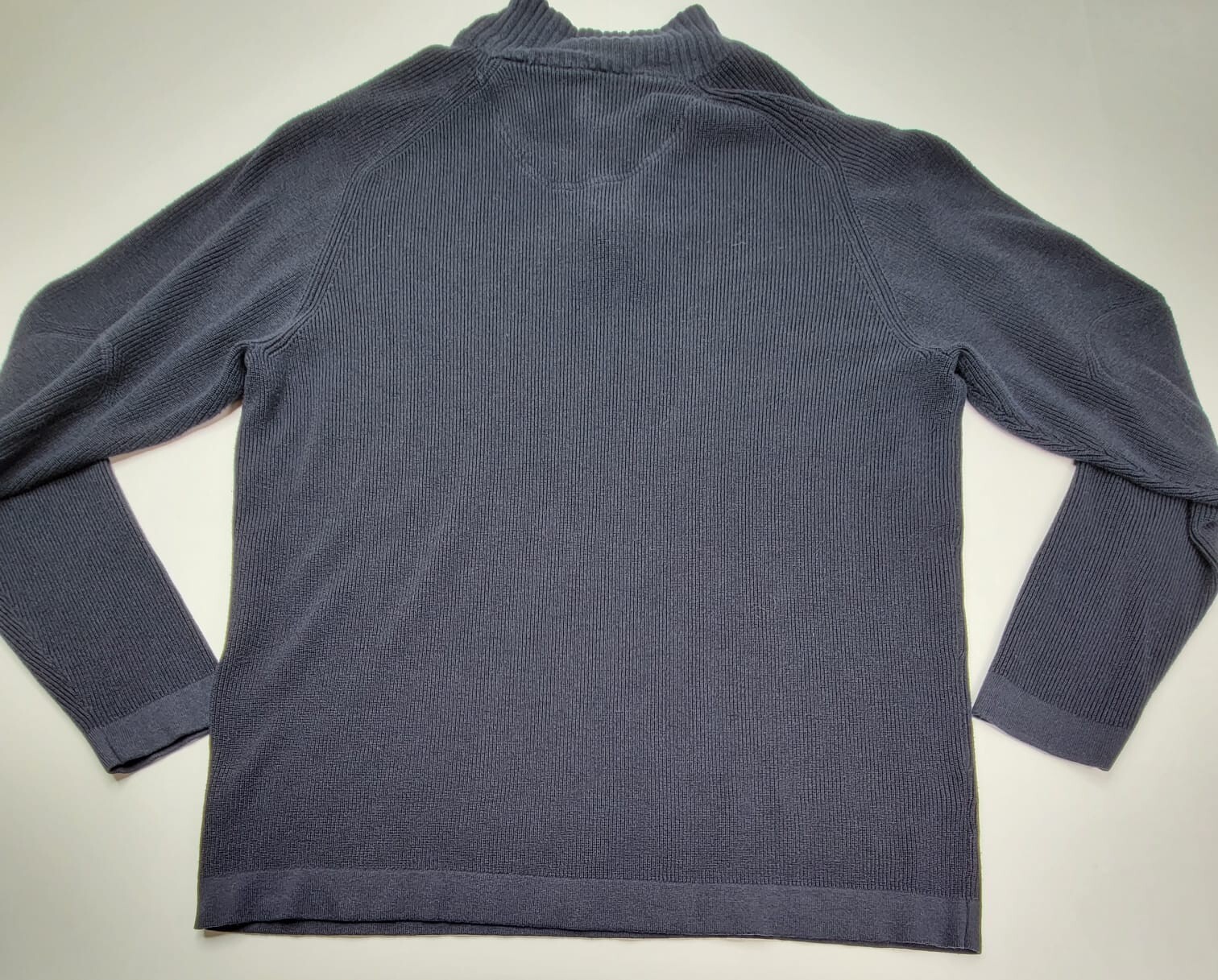 VTG Tommy Bahama Men's Long Sleeve 1/4 Zip Elbow Patch Black Sweater