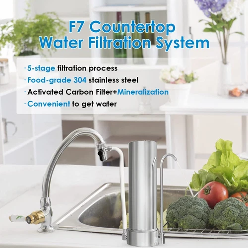 5 Stage Stainless Steel Advanced Countertop Water Filtration Filter Sink System - Picture 3 of 9
