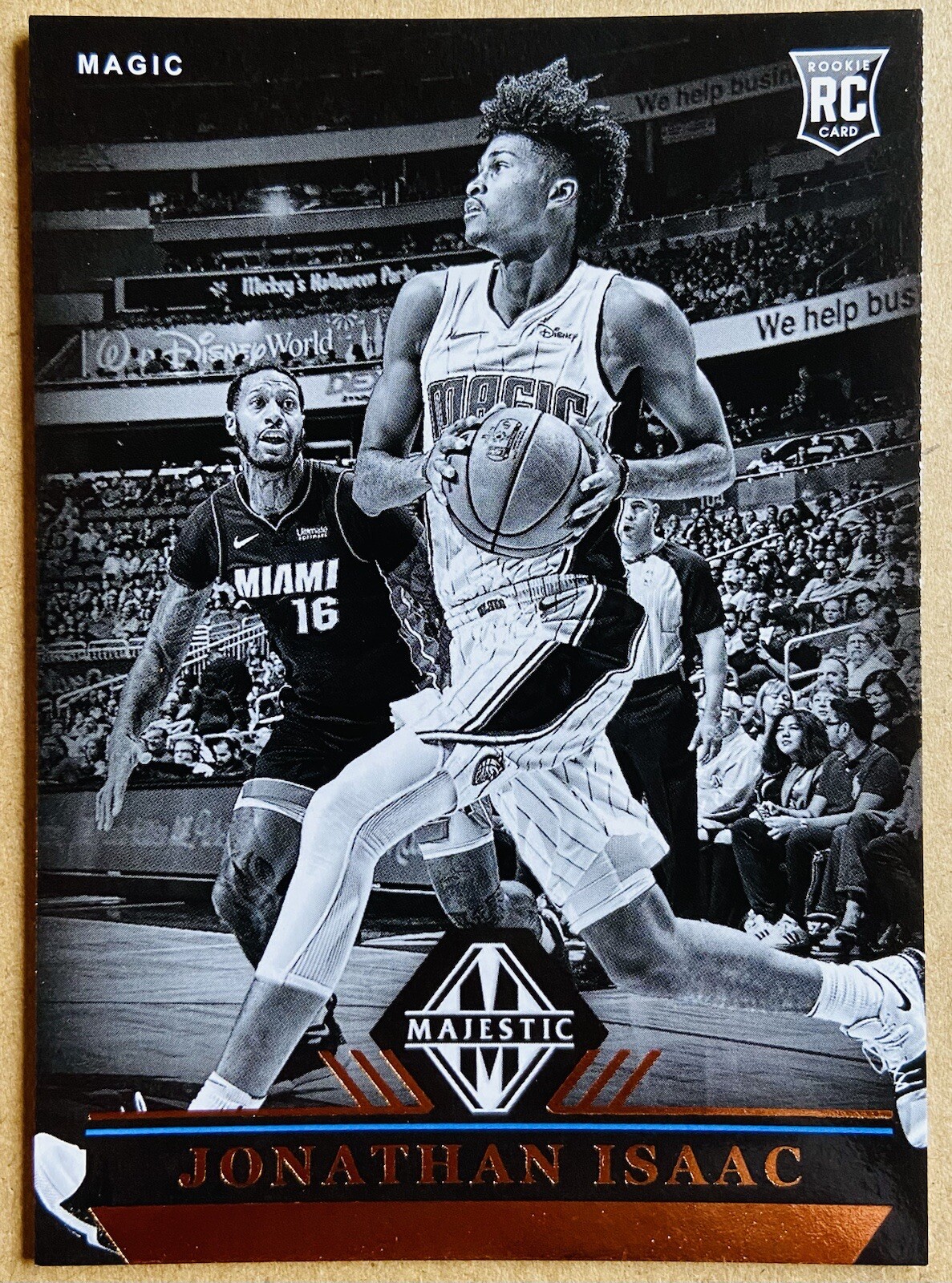 2017-18 PANINI CHRONICLES MAJESTIC JONATHAN ISAAC ROOKIE CARD RC #317 EX+ MAGIC